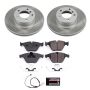 PowerStop SC8823 Semi-Coated Rotor and Low-Dust Ceramic Brake Pad Kit