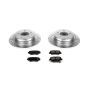 PowerStop K5381 Z23 Daily Driver Carbon-Fiber Ceramic Brake Pad and Drilled & Slotted Rotor Kit