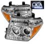 SPYDER 5011534 Projector Headlights - LED Halo - Chrome