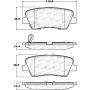 Stoptech 305.12840 Street Select Brake Pads