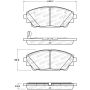 StopTech 14-18 Mazda 3 Street Performance Front Brake Pads