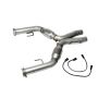BBK Performance Parts 1637 2005-2010 MUSTANG GT 2-3/4 SHORT MID X PIPE WITH CONVERTERS