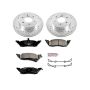 PowerStop K2137 Z23 Daily Driver Carbon-Fiber Ceramic Brake Pad and Drilled & Slotted Rotor Kit