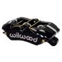 Wilwood 120-16190-BK Caliper-Forged Dynapro 4 5.25in Mount-Black-Universal 1.38/1.38in Pistons .81in Disc