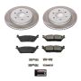 PowerStop SC8030 Semi-Coated Rotor and Low-Dust Ceramic Brake Pad Kit