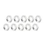ALLSTAR PERFORMANCE ALL18296-10 5/8-18 RH Alum Jam Nuts Thin O.D. 10pk