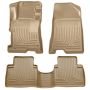 Husky Liners 08-12 Honda Accord (4DR) WeatherBeater Combo Tan Floor Liners (One Piece for 2nd Row)