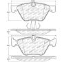 StopTech Performance 12 BMW X1 / 09-13 Z4 / 06 325 Series (Exc E90) Front Brake Pads