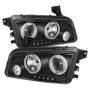 SPYDER 5009715 Projector Headlights - CCFL Halo - Black