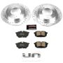 PowerStop K913 Z23 Daily Driver Carbon-Fiber Ceramic Brake Pad and Drilled & Slotted Rotor Kit