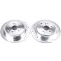 PowerStop JBR960XPR PowerStop Evolution Performance Drilled, Slotted & Plated Brake Rotor Pair
