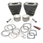 S&S Cycle 91-7711 S&S Cylinder 84-99 BT w/Super Stock Cylinder Heads 89in 3 1/2in Bore Cylinder & Piston Kit - Wblack
