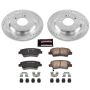 PowerStop K7524 Z23 Daily Driver Carbon-Fiber Ceramic Brake Pad and Drilled & Slotted Rotor Kit