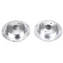 PowerStop JBR799XPR PowerStop Evolution Performance Drilled, Slotted & Plated Brake Rotor Pair
