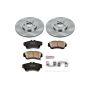 PowerStop KOE1704 OE Stock Replacement Low-Dust Ceramic Brake Pad and Rotor Kit
