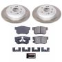 PowerStop SC5859 Semi-Coated Rotor and Low-Dust Ceramic Brake Pad Kit