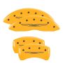 MGP 32016SCW2YL 4 Caliper Covers Engraved Front & Rear Style 2/Chrysler Wing Yellow finish black ch