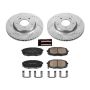 PowerStop K5911 Z23 Daily Driver Carbon-Fiber Ceramic Brake Pad and Drilled & Slotted Rotor Kit