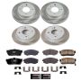 PowerStop SC9173 Semi-Coated Rotor and Low-Dust Ceramic Brake Pad Kit