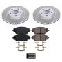 PowerStop SC6971 Semi-Coated Rotor and Low-Dust Ceramic Brake Pad Kit
