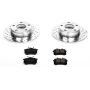 PowerStop K4845 Z23 Daily Driver Carbon-Fiber Ceramic Brake Pad and Drilled & Slotted Rotor Kit