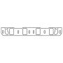 Cometic Gasket CP5652 Cometic Ford 302/351W V8 Intake Manifold Gasket .060in Fiber 1.280in X 2.115in Port 20 Pack