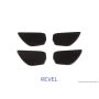 Revel GT Dry Carbon Door Trim Inner Handles (FL/FR/RL/RR) 16-18 Honda Civic - 4 Pieces