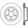 StopTech Power Slot 04-09 Dodge Durango / 02-05 Ram 1500 Front Left Slotted Cryo Rotor