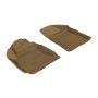 3D MAXpider 2010-2012 Hyundai Santa Fe Kagu 1st Row Floormat - Tan