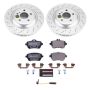 PowerStop ESK7859 Genuine Geomet Coated Rotors, ECE-R90 Brake Pads + Hardware Kit