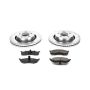 PowerStop K6179 Z23 Daily Driver Carbon-Fiber Ceramic Brake Pad and Drilled & Slotted Rotor Kit