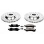 PowerStop K4913 Z23 Daily Driver Carbon-Fiber Ceramic Brake Pad and Drilled & Slotted Rotor Kit