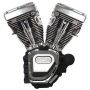 S&S Cycle 310-0882A 06-17 Dyna T124 Engine - Wrinkle Black