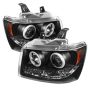 SPYDER 5030047 Projector Headlights - CCFL Halo - Black