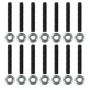 Moroso 38824 Chevrolet Big Block Fabricated Valve Covers Broached Stud Kit (Non-Serrated Flange Nuts)