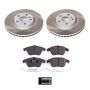 PowerStop SC4700 Semi-Coated Rotor and Low-Dust Ceramic Brake Pad Kit