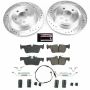 PowerStop K7899 Z23 Daily Driver Carbon-Fiber Ceramic Brake Pad and Drilled & Slotted Rotor Kit