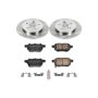 PowerStop KOE4736 OE Stock Replacement Low-Dust Ceramic Brake Pad and Rotor Kit