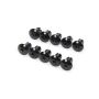TRIPLE X RACE COMPONENTS TXRCH-4418BLK-10 Torx Head Button Alum .550 Long Black 10pk