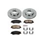 PowerStop KOE4664 OE Stock Replacement Low-Dust Ceramic Brake Pad and Rotor Kit