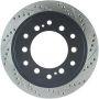 Stoptech 127.44128L Power Slot 03-09 Toyota 4 Runner / 03-09 Lexus GX470 Drilled & Slotted Left Rear Rotor