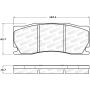 Stoptech 308.13550 Street Brake Pads - Rear