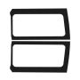 DEI 50268 18-23 Jeep Wrangler JL 2-Door Boom Mat Rear Side Window Trim - 2 Piece - Black