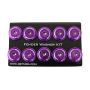 NRG Fender Washer Kit w/Color Matched M6 Bolt Rivets For Plastic (Purple) - Set of 10