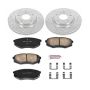 PowerStop K5806 Z23 Daily Driver Carbon-Fiber Ceramic Brake Pad and Drilled & Slotted Rotor Kit
