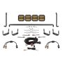 Diode Dynamics DD7545 14-23 Toyota 4Runner SS5 Stealth Grille LED 4-Pod Kit - Yellow Pro Combo