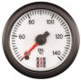 AutoMeter ST3359 Stack 52mm 40-140 Deg C 1/8in NPTF Male Pro Stepper Motor Oil Temp Gauge - White