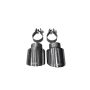 CORSA Performance 14497 Corsa 10-14 Volkswagen R Mk6 Polished Two 4.0in Polished Pro-Series Tips