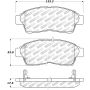 Stoptech 305.05620 Street Select Brake Pads - Front