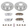 PowerStop K740-26 Z26 Street Performance Ceramic Brake Pad and Drilled & Slotted Rotor Kit